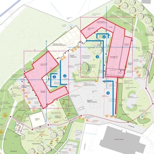 Im Plan markierte L- und U-Formen